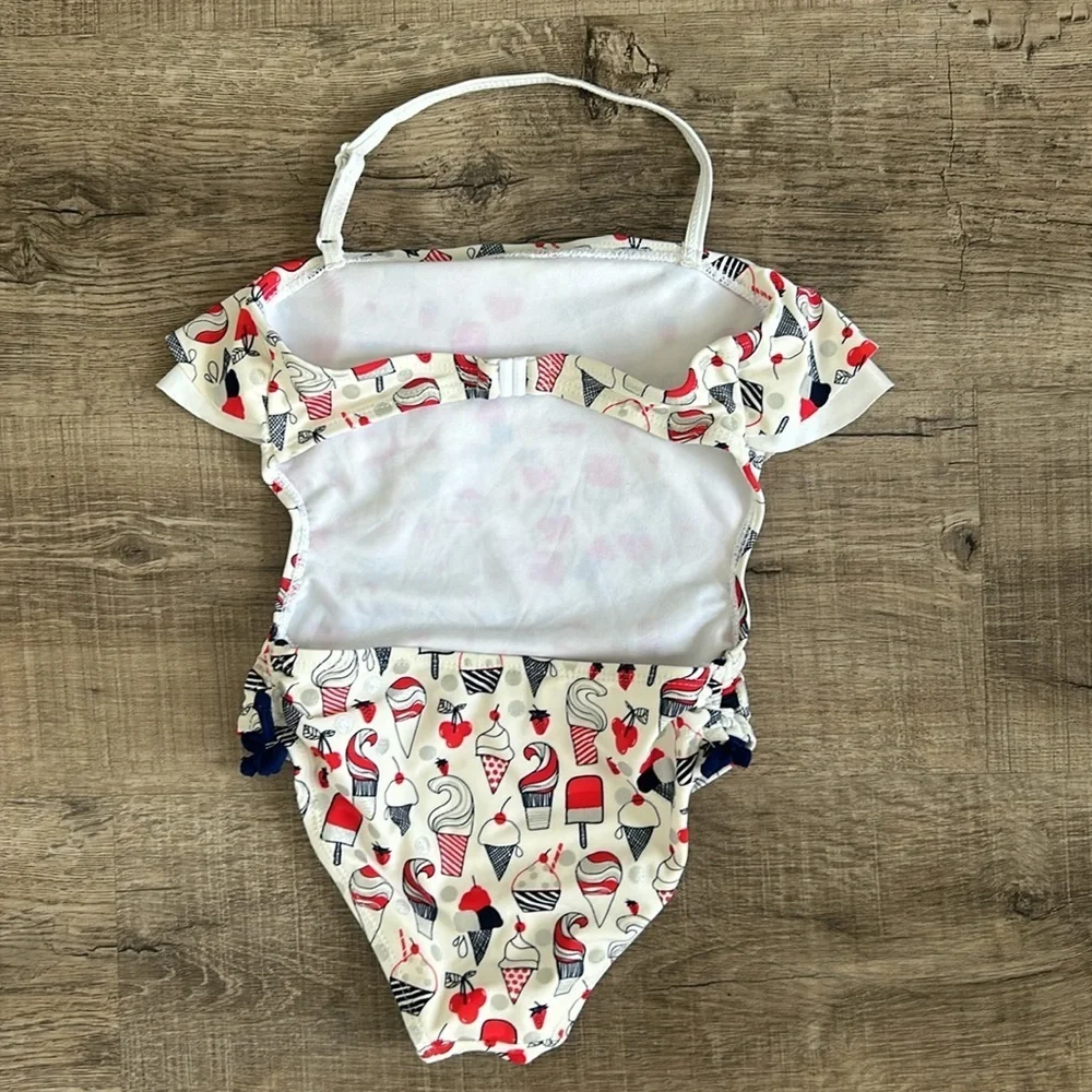 Tommy Bahama Toddler Girls Ice-Cream One-Piece Swimsuit Size 5